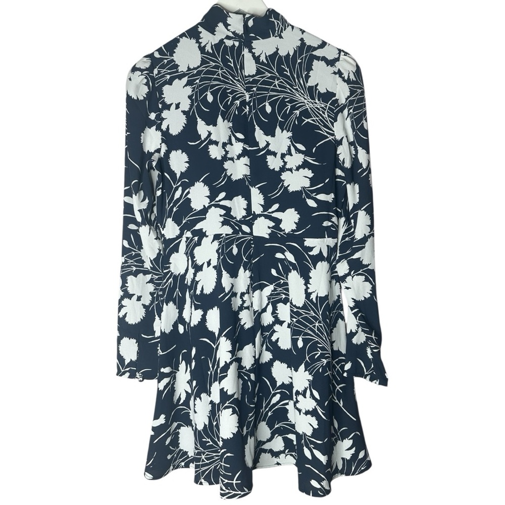 Aritzia Wilfred Lola Crepe Satin Mockneck Mini Dress Size 4 - Picture 8 of 15